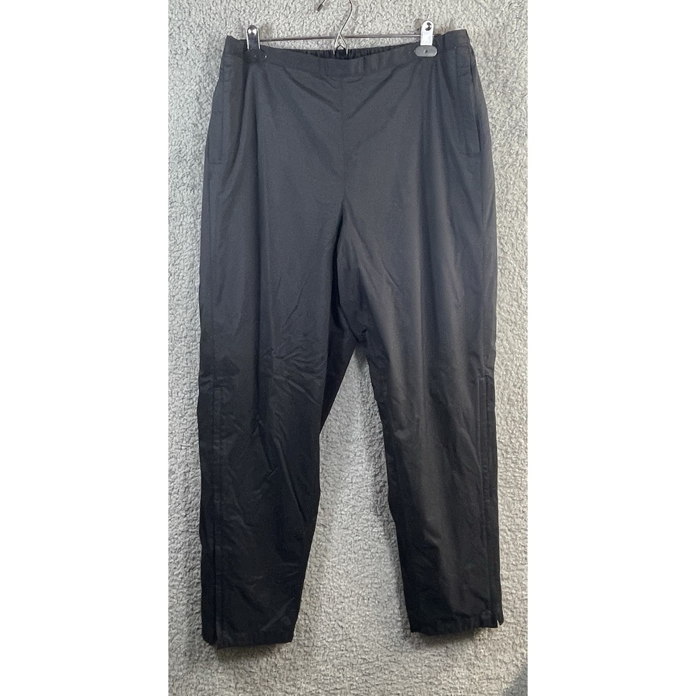 Nike Storm-Fit Black Nylon Wind Pants Elastic Waist Zip Pockets XL